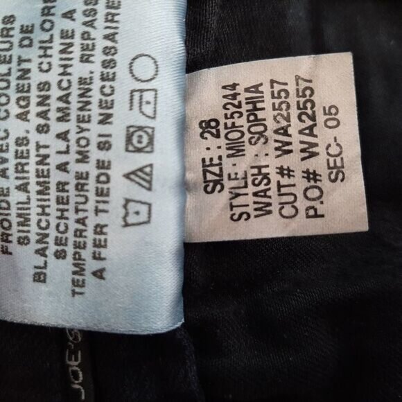 JOE'S JEANS | Cigarette Straight Narrow Slim Dark Jeans Sophia Wash Sz 28 - Picture 10 of 11